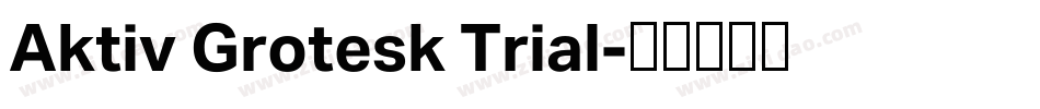 Aktiv Grotesk Trial字体转换